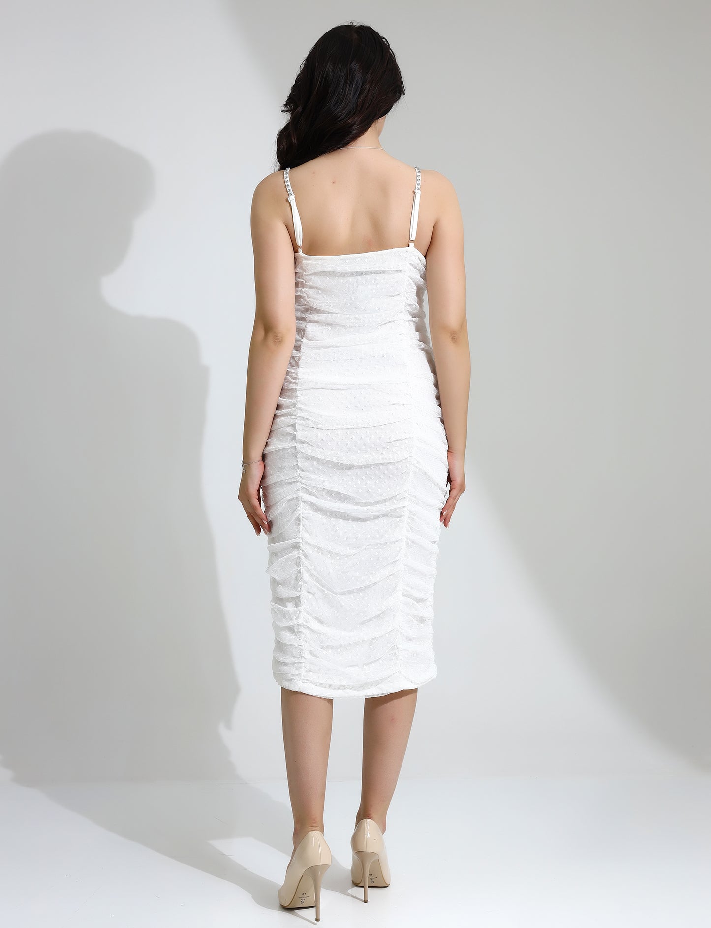 Elegant Bow Detail Midi Dress