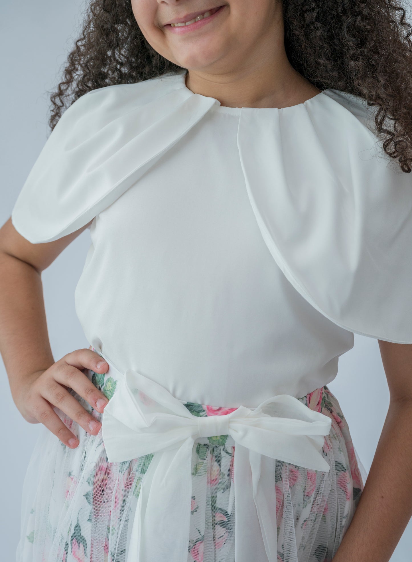 Whispering Roses Sheer Overlay Dress