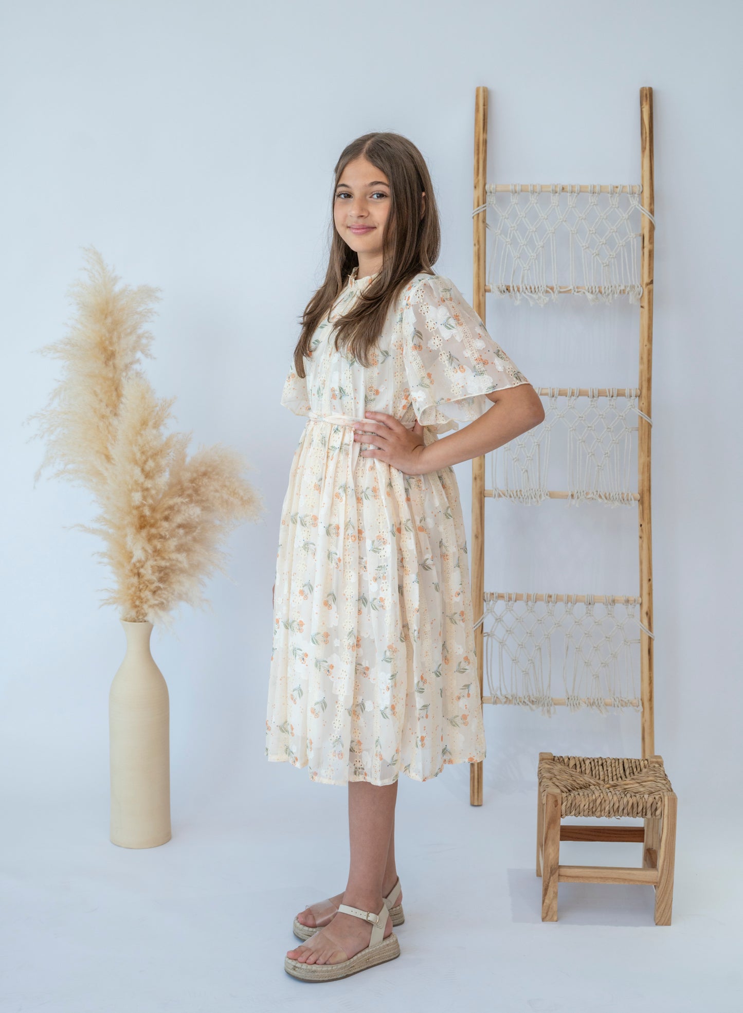 Floral Lace Dress for Girls