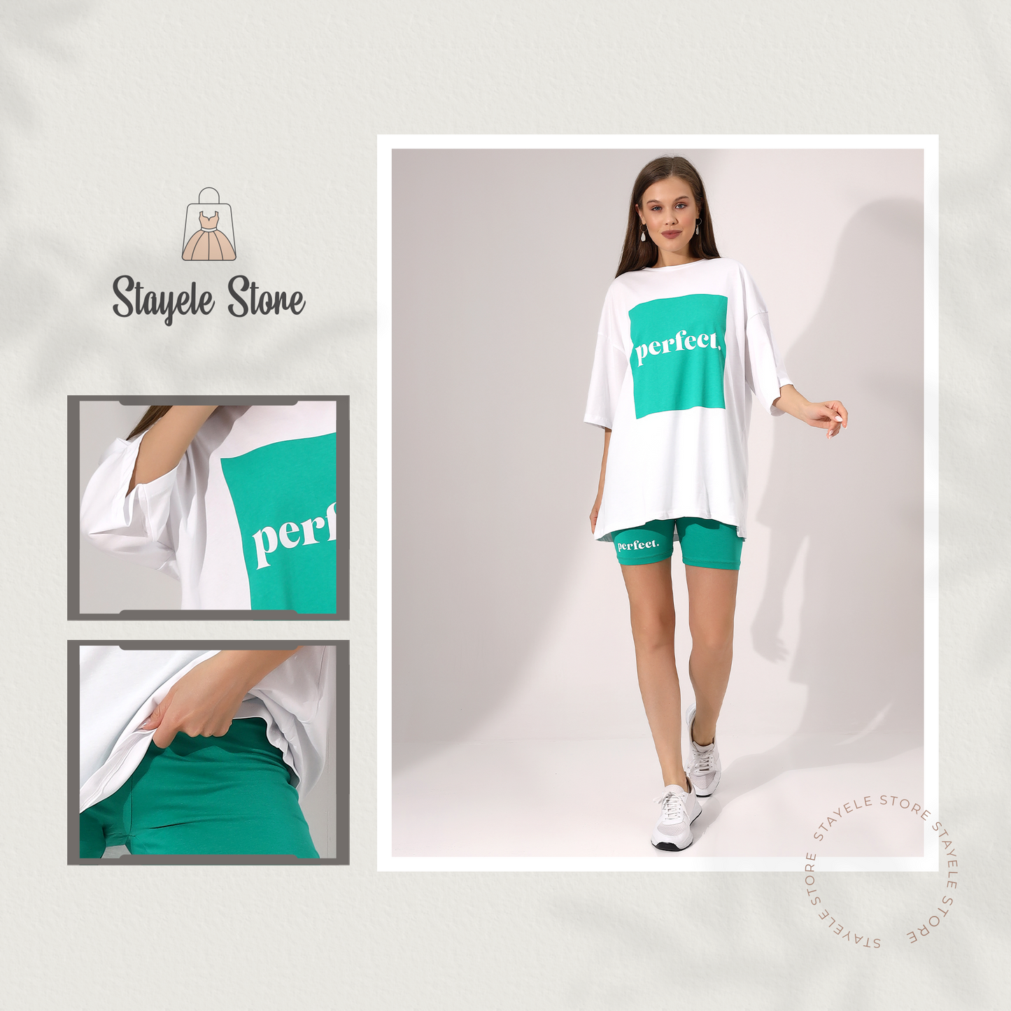 Perfect Oversized T-Shirt and Shorts Set