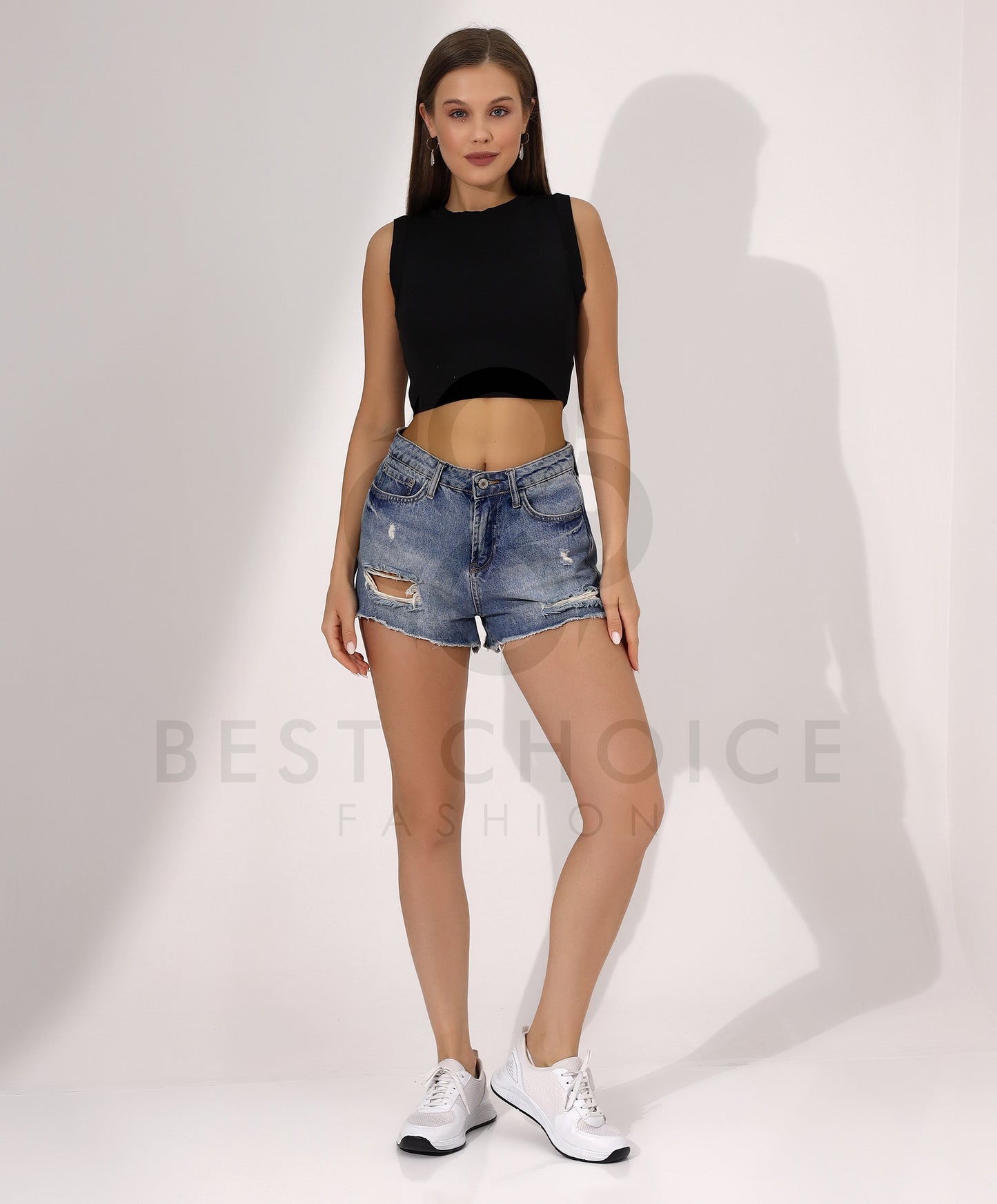 Chic Black Sleeveless Crop Top - Stayele Store Flexible
