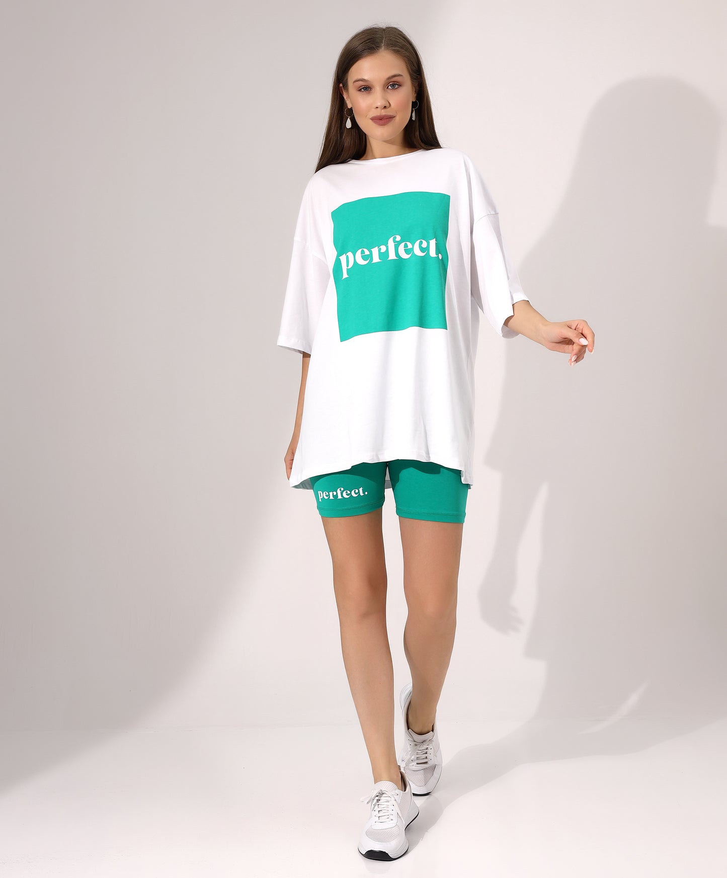 Perfect Oversized T-Shirt and Shorts Set - Stayele Store S