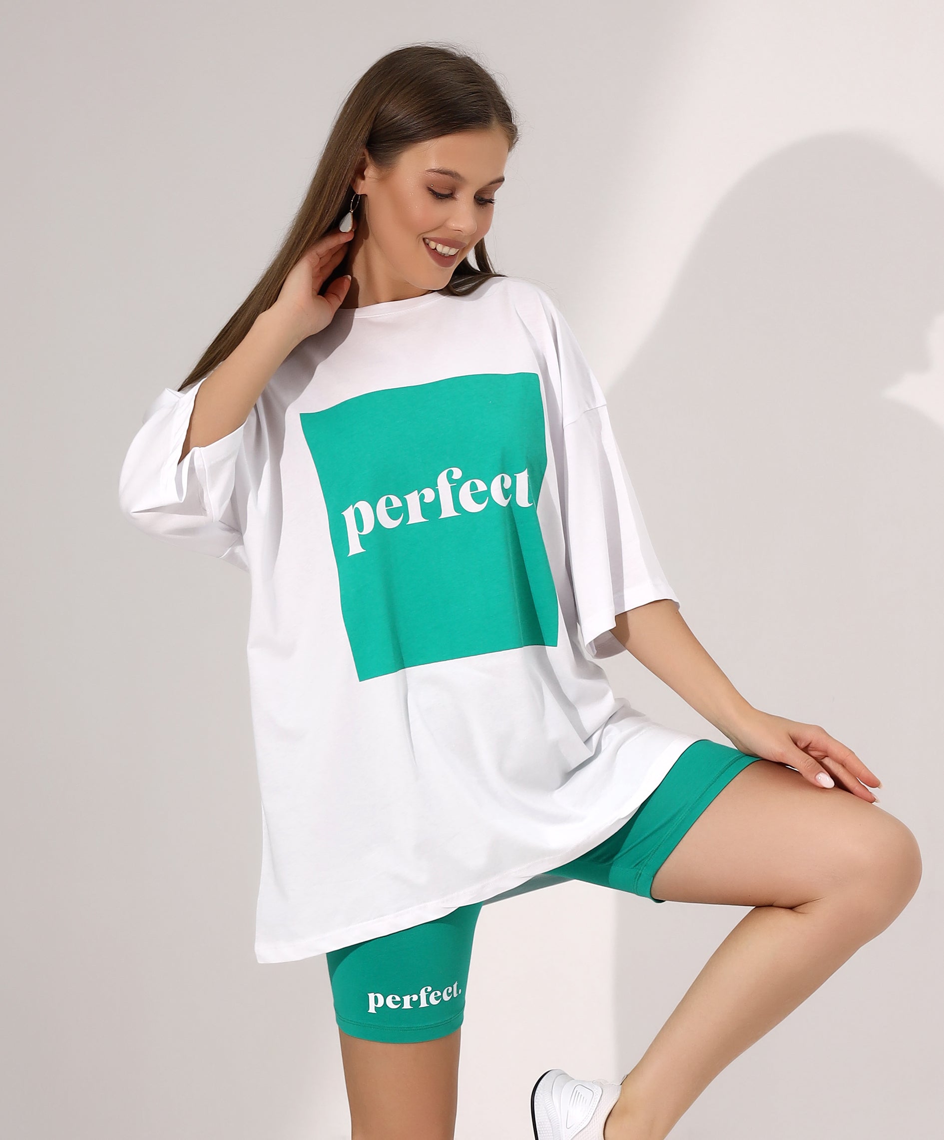 Perfect Oversized T-Shirt and Shorts Set - Stayele Store S