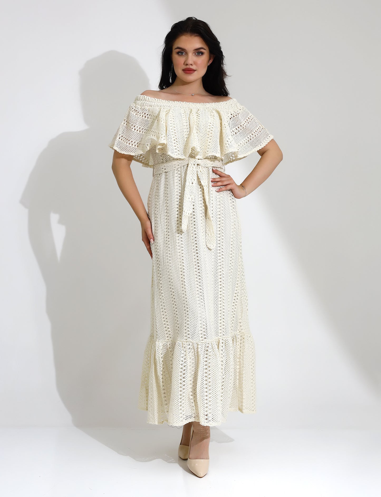 Elegant Off-Shoulder Maxi Dress