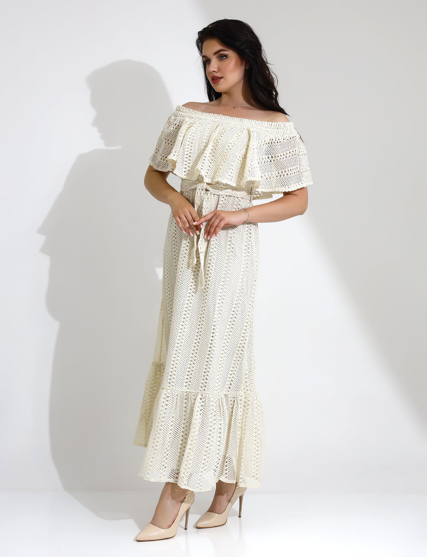 Elegant Off-Shoulder Maxi Dress
