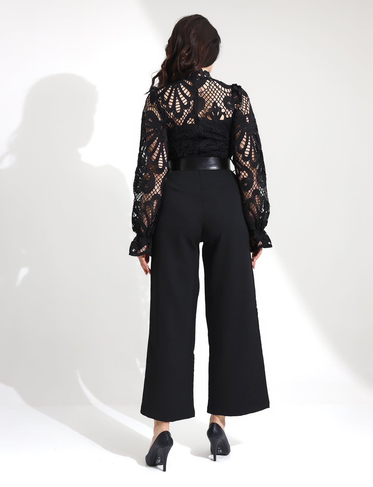Elegant Black Lace Jumpsuit