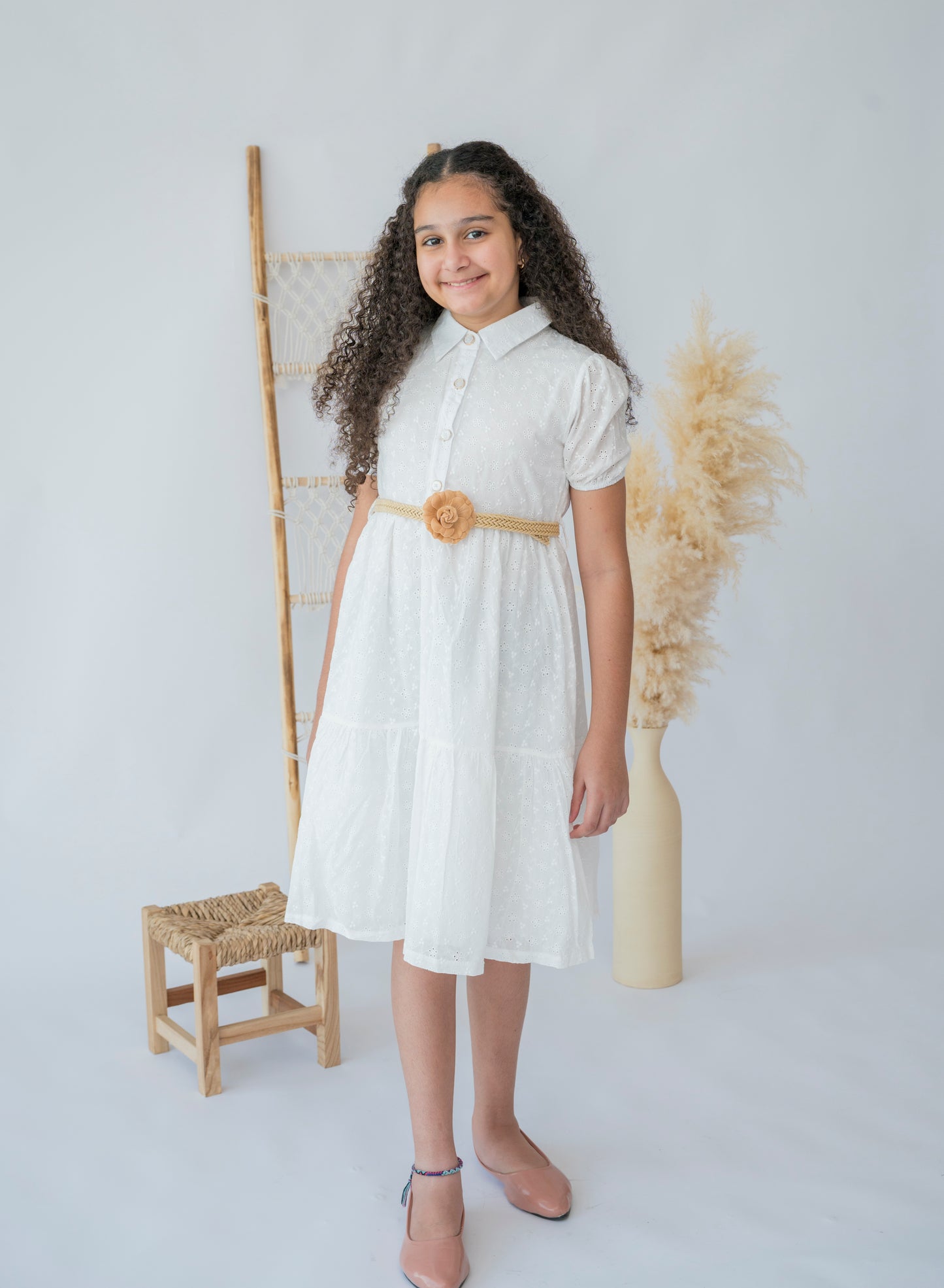 Classic Elegance Belted Dress