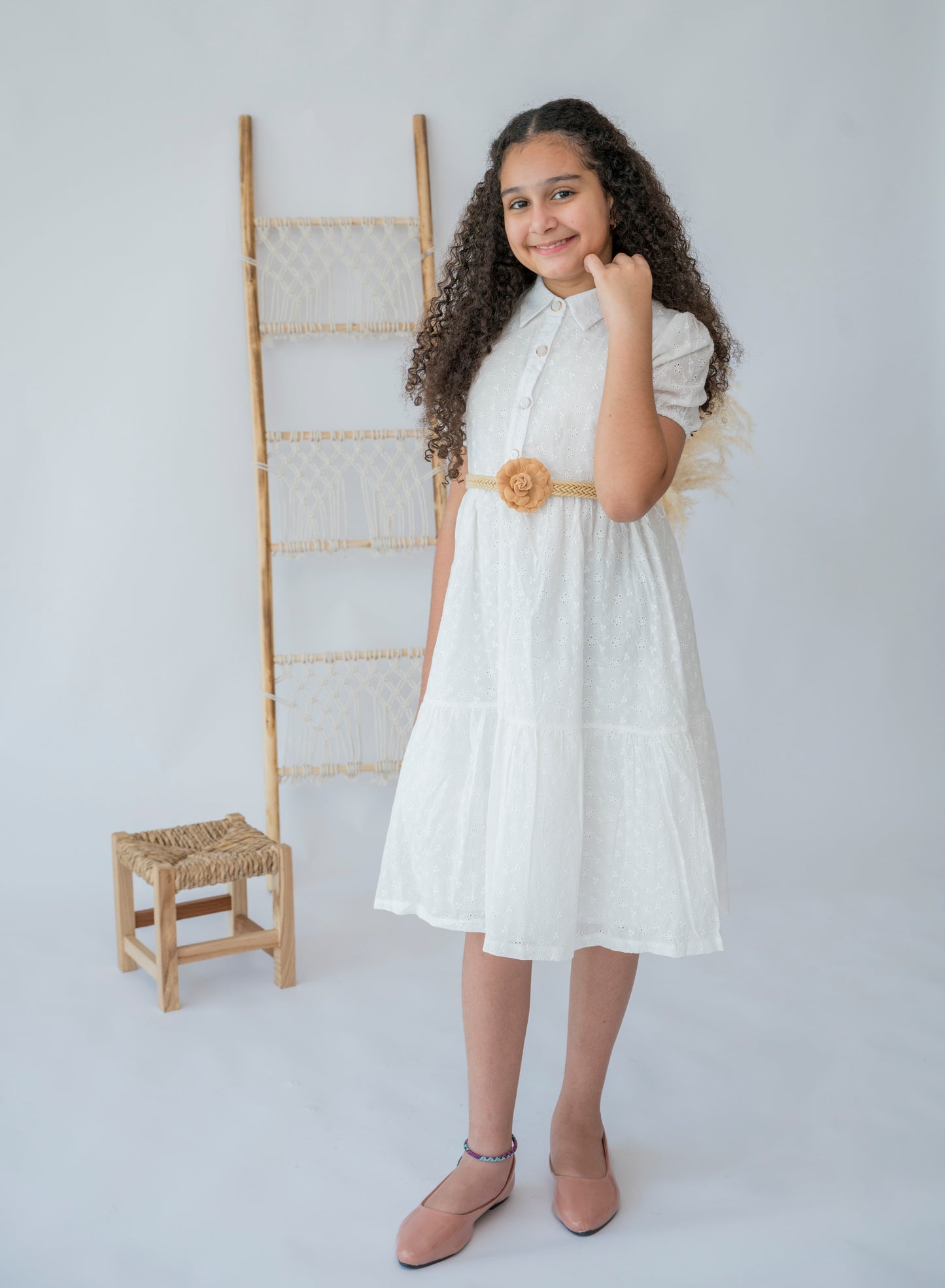 Classic Elegance Belted Dress