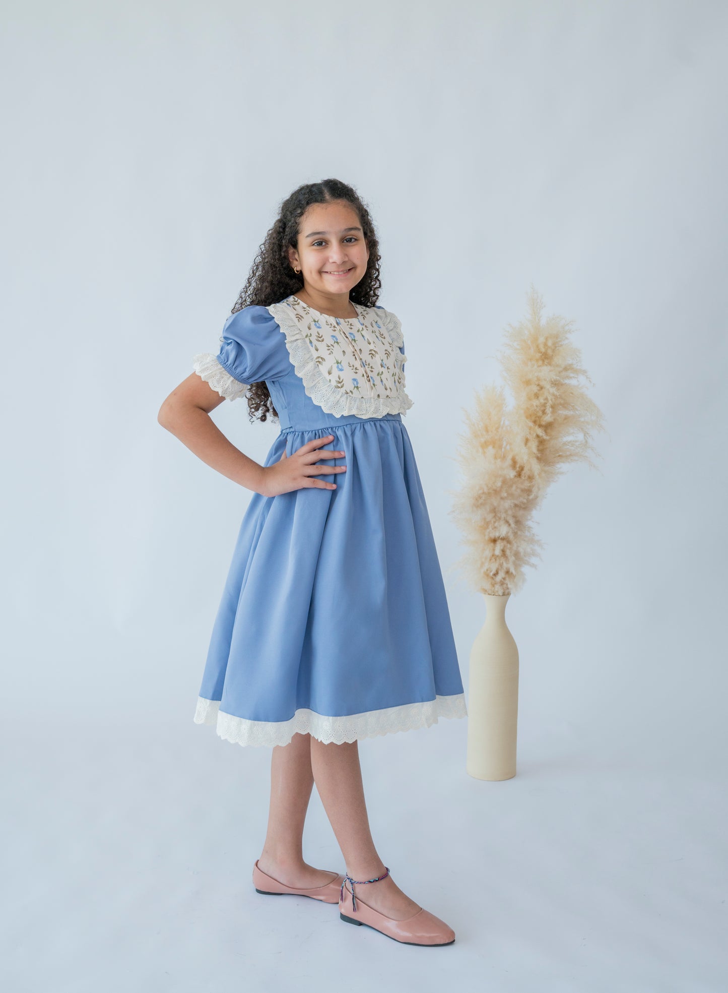 Bluebell Lace Collar Dress