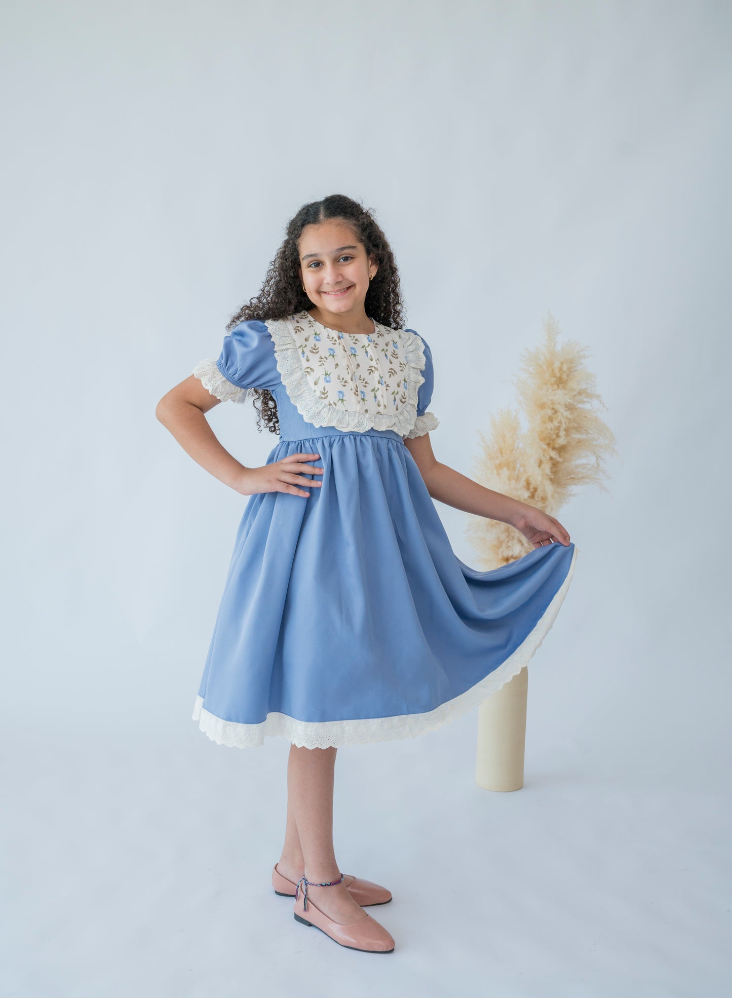 Bluebell Lace Collar Dress
