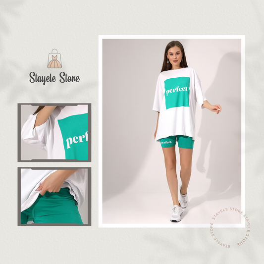 Perfect Oversized T-Shirt and Shorts Set